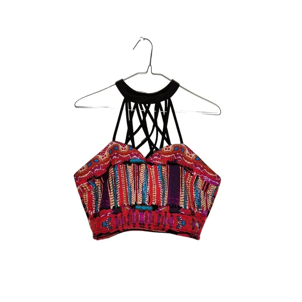 Tribal Bohemian Strappy Halter #ontwelfth red base